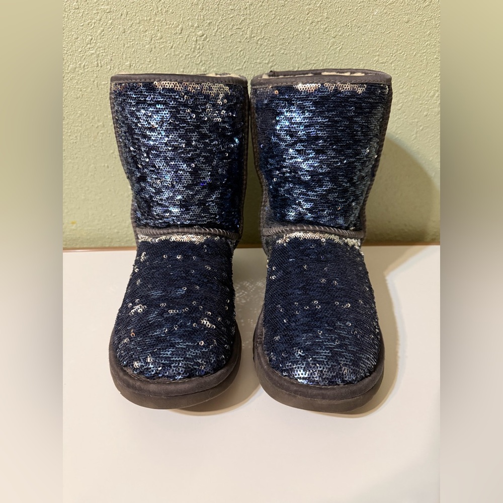 Blue / Silver Sequin Ugg Boot - image 2